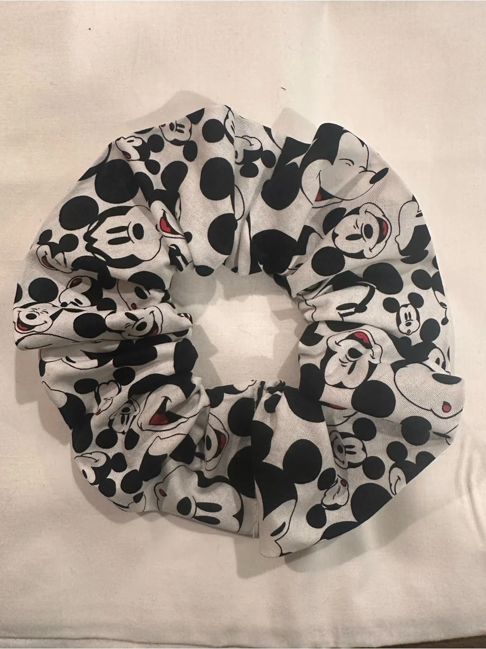 Mickey Mouse Black & White Kids Scrunchie